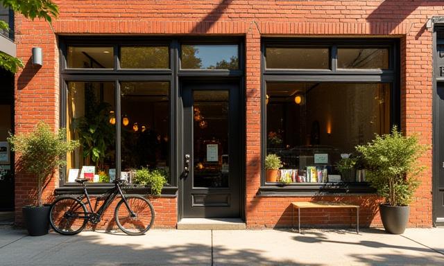 Exterior of our writing studio in Greenpoint, Brooklyn